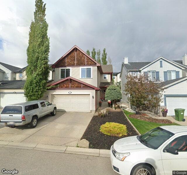 Street view of 22 Evansbrooke Manor NW, Calgary