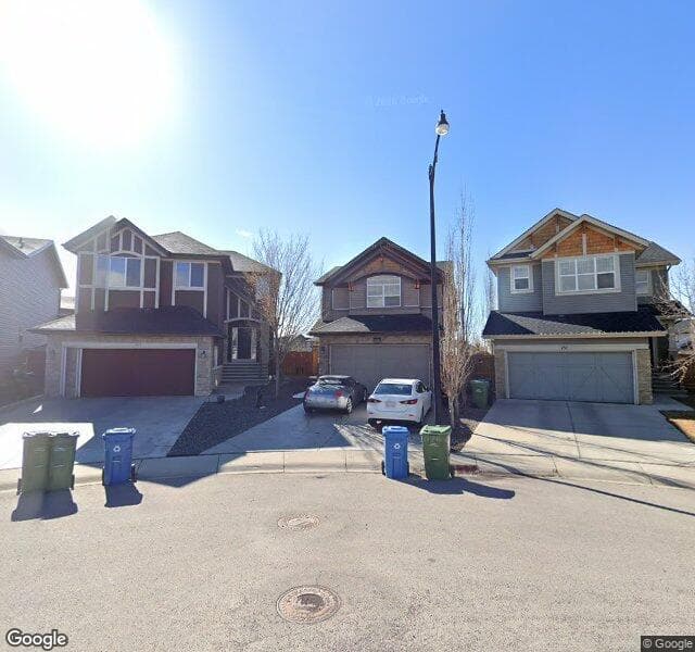 Street view of 256 Aspen Hills Close SW, Calgary