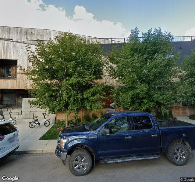 Street view of 302-2502 16A Street SW, Calgary