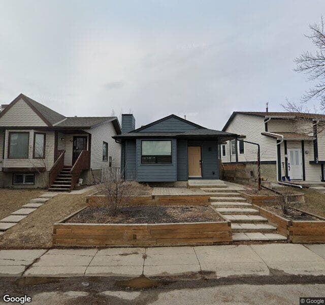 Street view of 48 Riverbirch Road SE, Calgary