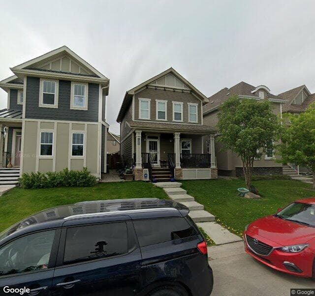 Street view of 105 Mahogany Heights SE, Calgary