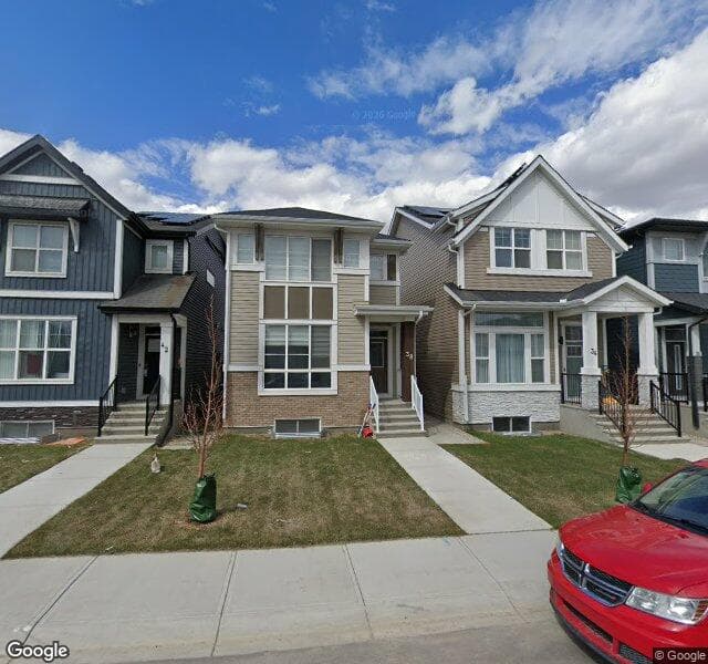 Street view of 38 Amblefield Passage NW, Calgary