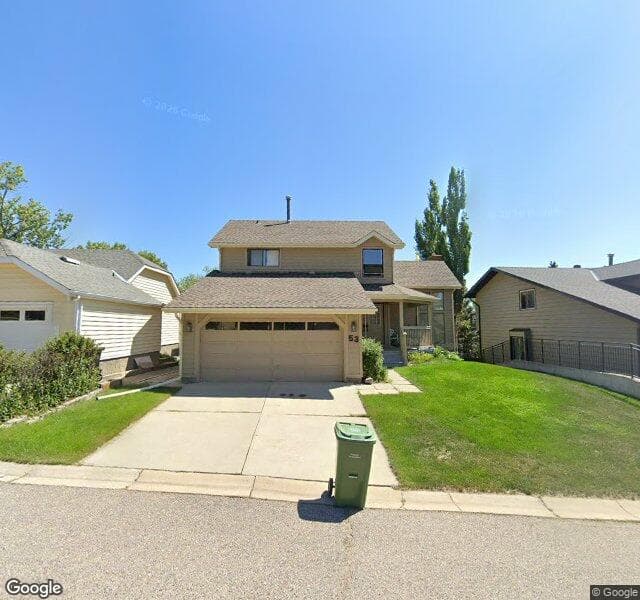 Street view of 53 Strabane Place SW, Calgary