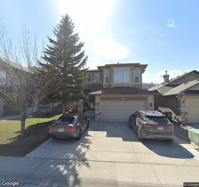 Street view of 193 Panamount Green NW, Calgary