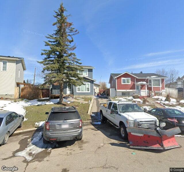 Street view of 203 Castledale Way NE, Calgary