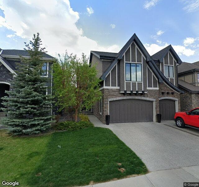 Street view of 41 W Coach Way SW, Calgary