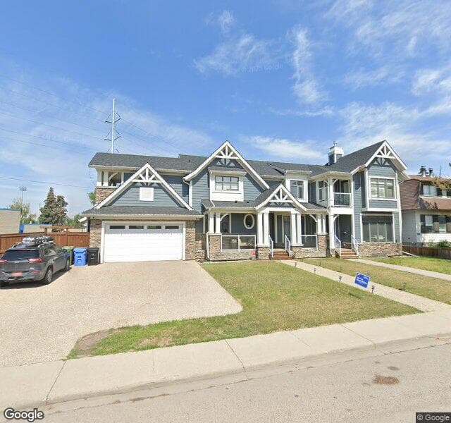 Street view of 1603 46 Street NW, Calgary