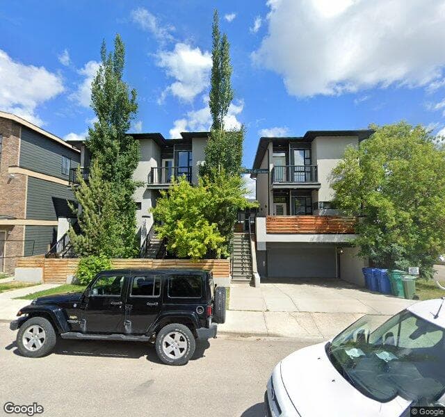 Street view of 3-1508 22 Avenue SW, Calgary