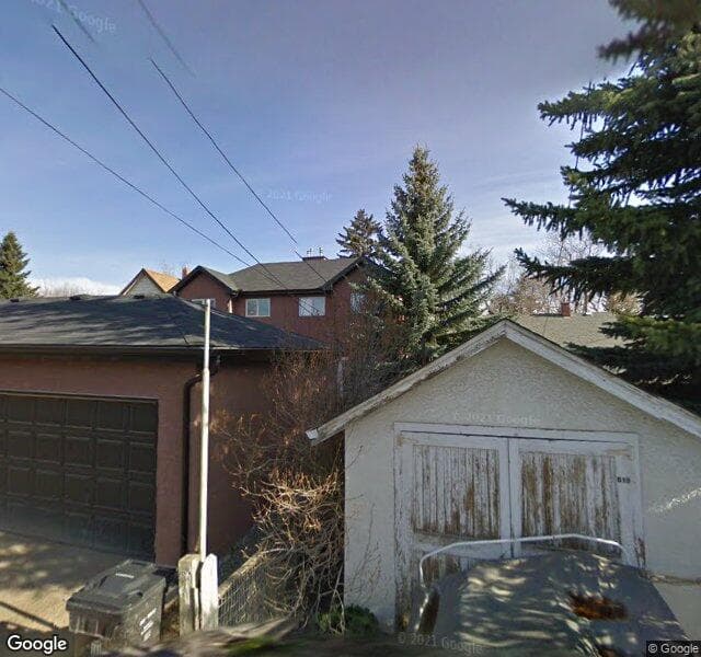 Street view of 617 18 Avenue NW, Calgary