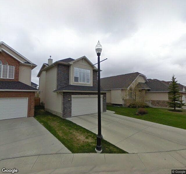 Street view of 152 Strathridge Place SW, Calgary