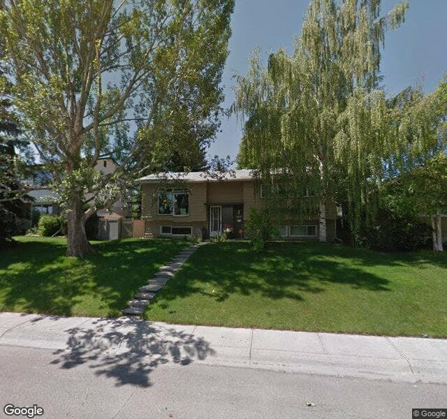 Street view of 6607 Law Drive SW, Calgary