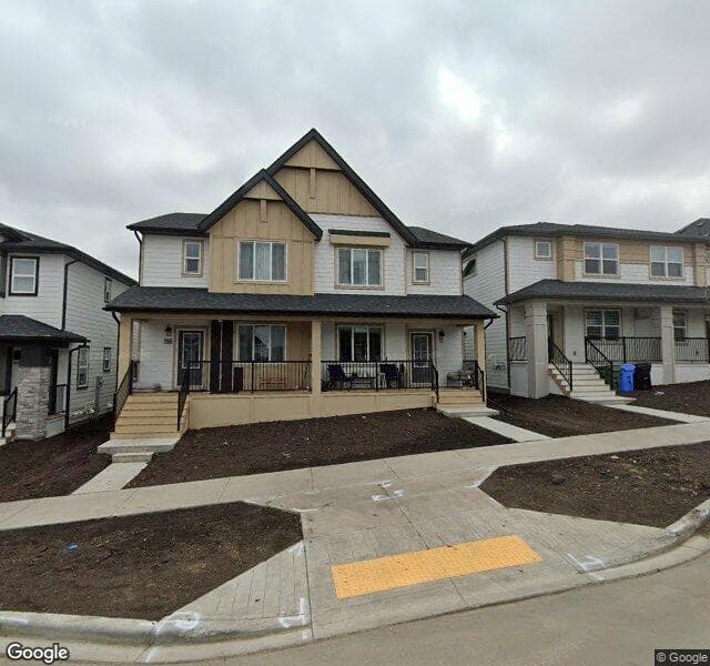 Street view of 92 Veranda Boulevard SW, Calgary