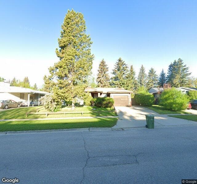 Street view of 9627 Oakfield Drive SW, Calgary
