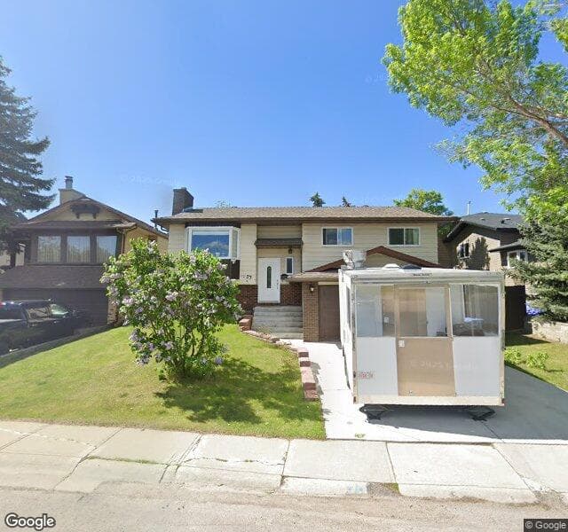 Street view of 23 Bergen Crescent NW, Calgary