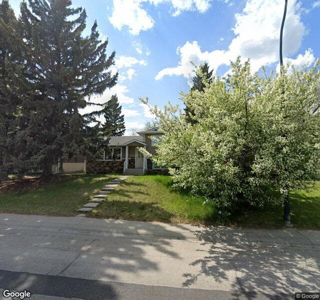 Street view of 4819 48 Street NW, Calgary