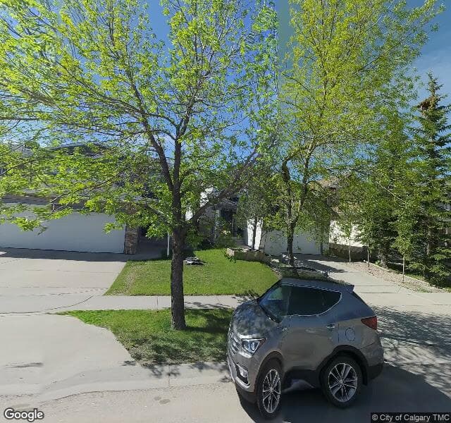 Street view of 9866 Hidden Valley Drive NW, Calgary