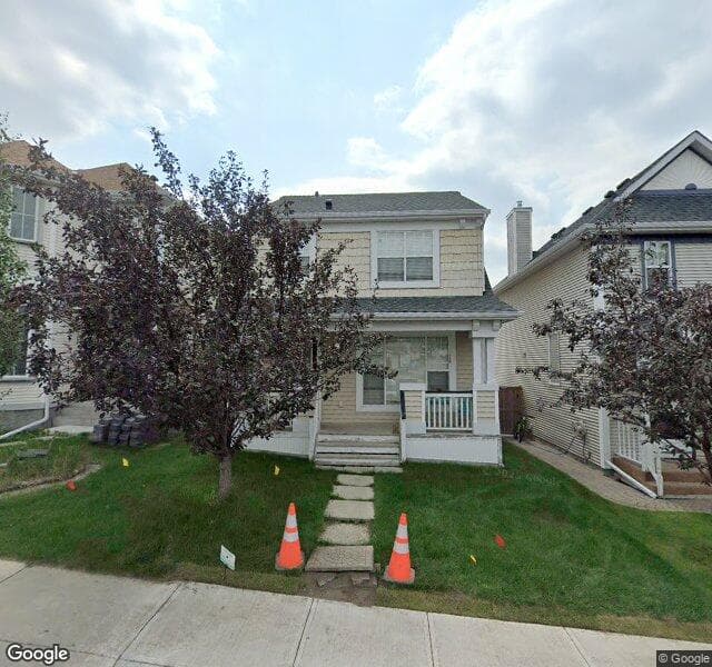 Street view of 156 Tuscany Springs Circle NW, Calgary