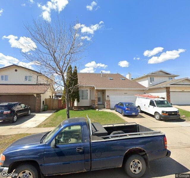 Street view of 15412 Beaumaris Road NW, Edmonton