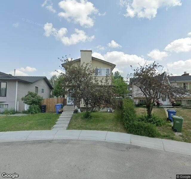 Street view of 76 Castleglen Crescent NE, Calgary