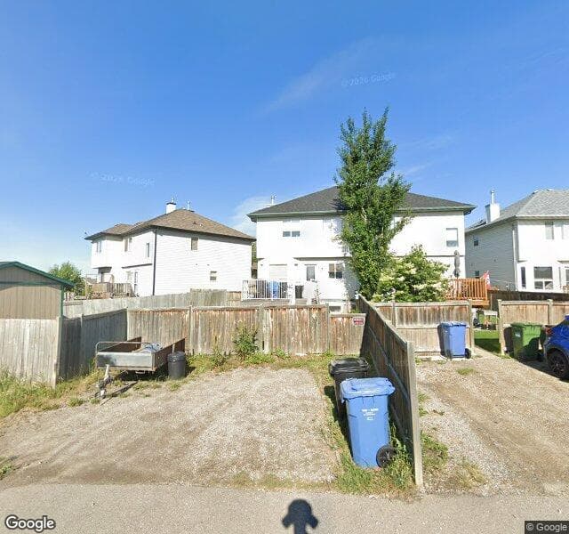 Street view of 86 Taravista Gardens NE, Calgary