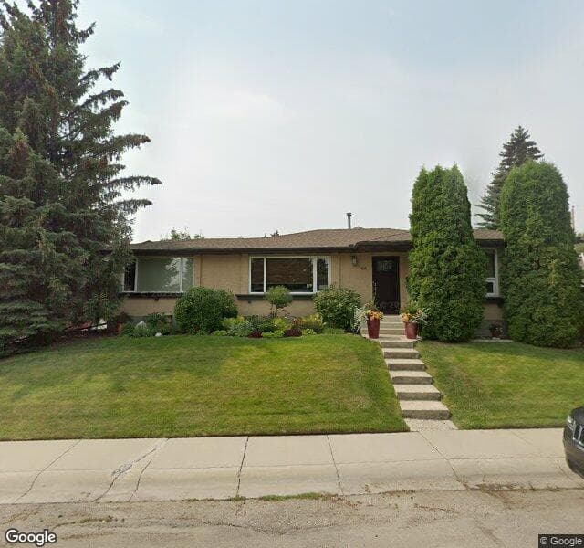Street view of 68 Silverdale Crescent NW, Calgary