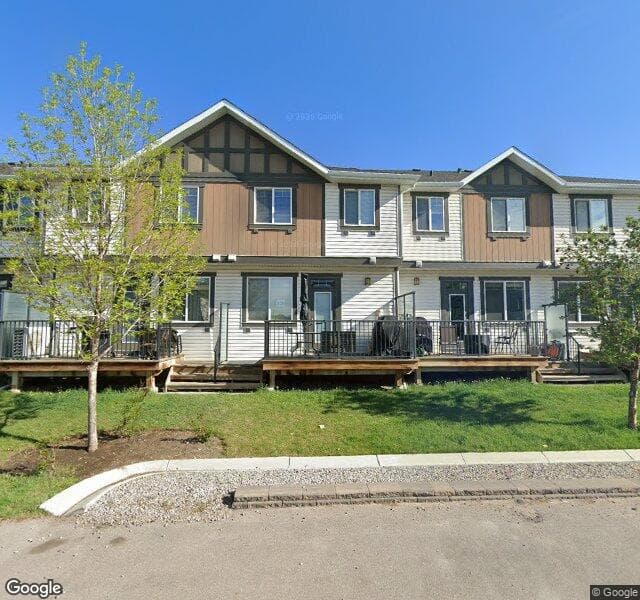 Street view of 215-6603 New Brighton Avenue SE, Calgary