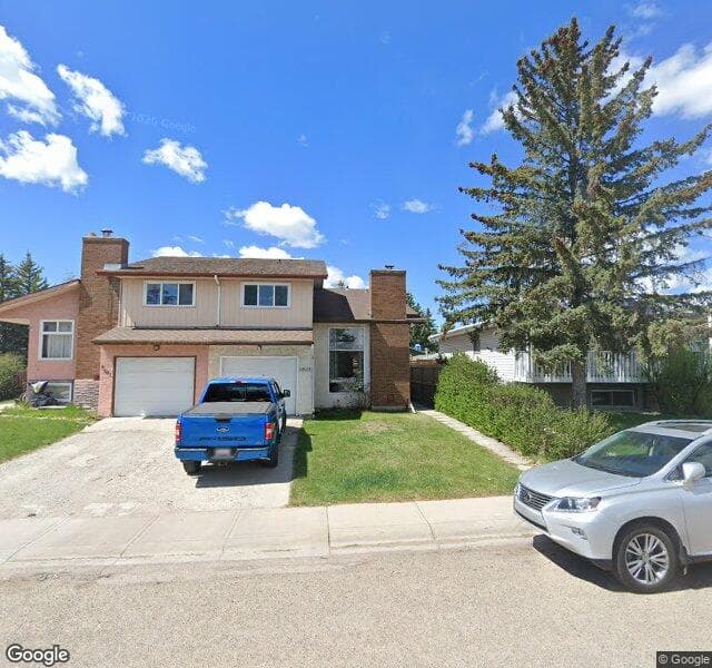 Street view of 6503 58 Street NW, Calgary
