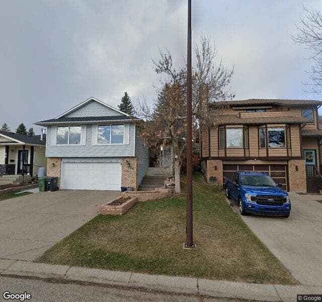 Street view of 76 Deersaxon Circle SE, Calgary
