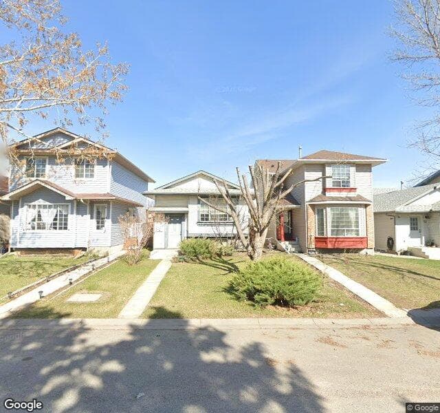 Street view of 48 Martinridge Way NE, Calgary