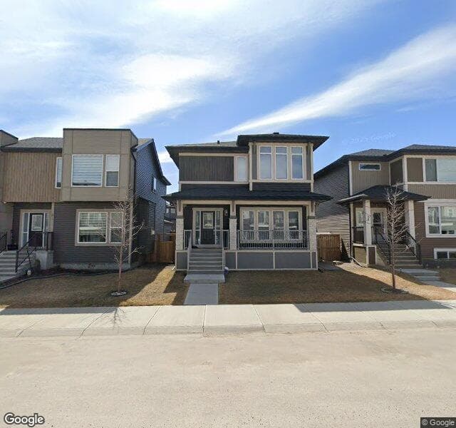 Street view of 77 Cornerstone Manor NE, Calgary