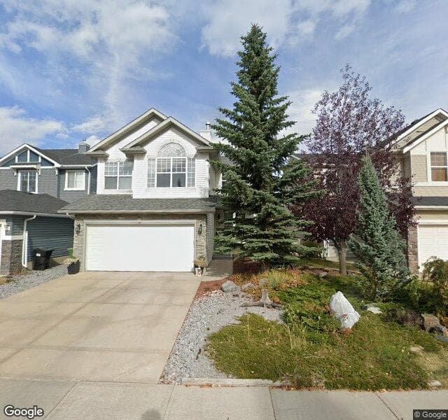 Street view of 86 Cougarstone Circle SW, Calgary