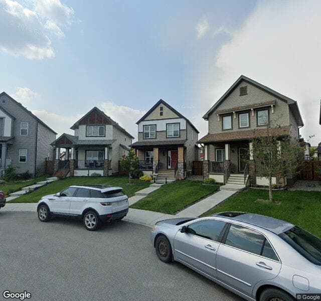 Street view of 75 Copperpond Square SE, Calgary