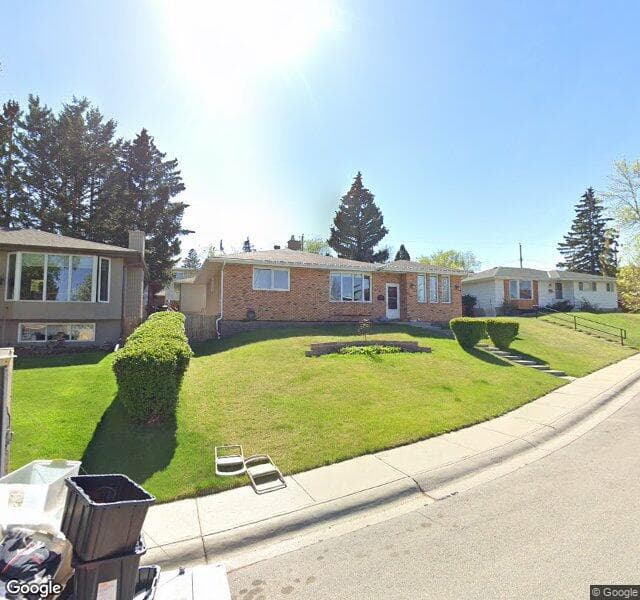 Street view of 7419 Hunterhaven Place NW, Calgary