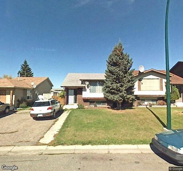 Street view of 16 Abberfield Crescent NE, Calgary