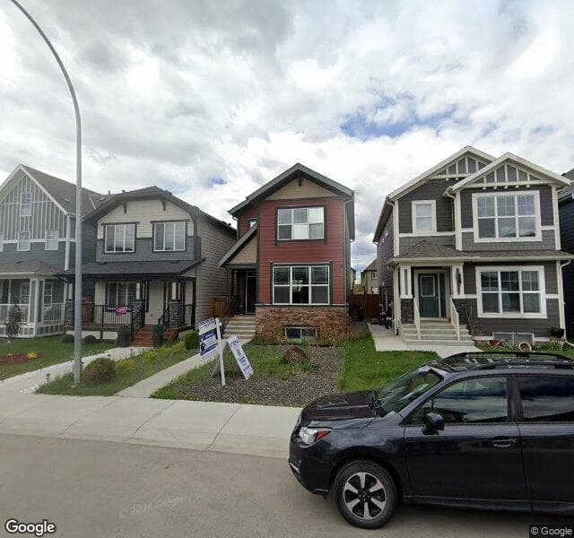 Street view of 77 Masters Street SE, Calgary