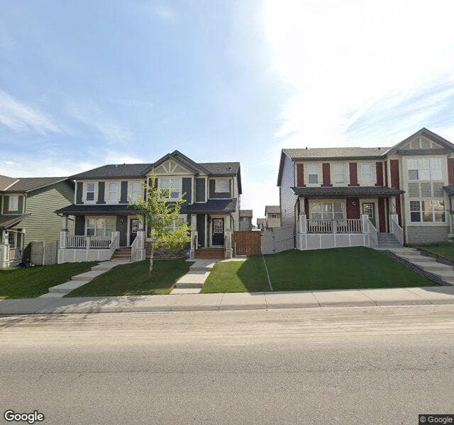 Street view of 736 Panamount Boulevard NW, Calgary