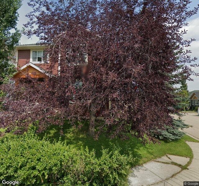 Street view of 166 Tuscany Valley Drive NW, Calgary