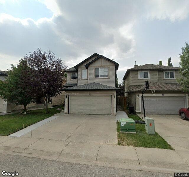Street view of 52 Tuscany Ravine Crescent NW, Calgary