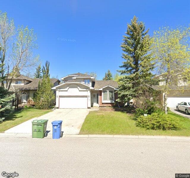Street view of 110 Wood Valley Drive SW, Calgary