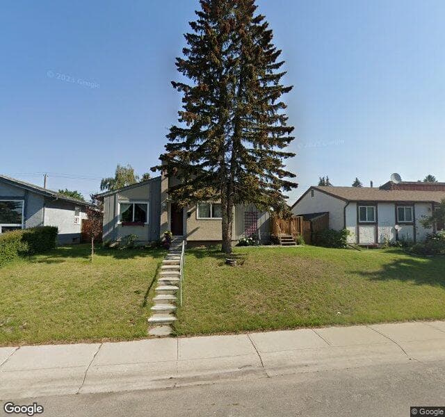 Street view of 4630 Marcombe Way NE, Calgary