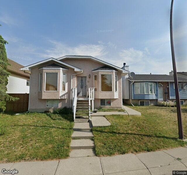 Street view of 56 Taraglen Place NE, Calgary