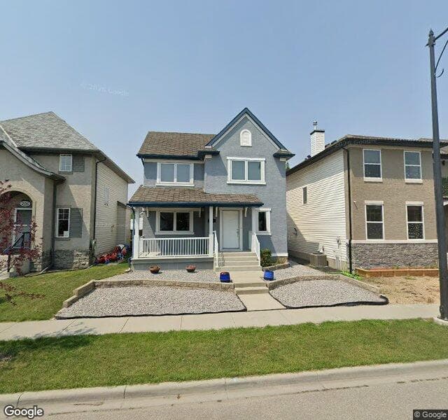 Street view of 202 Elgin View SE, Calgary