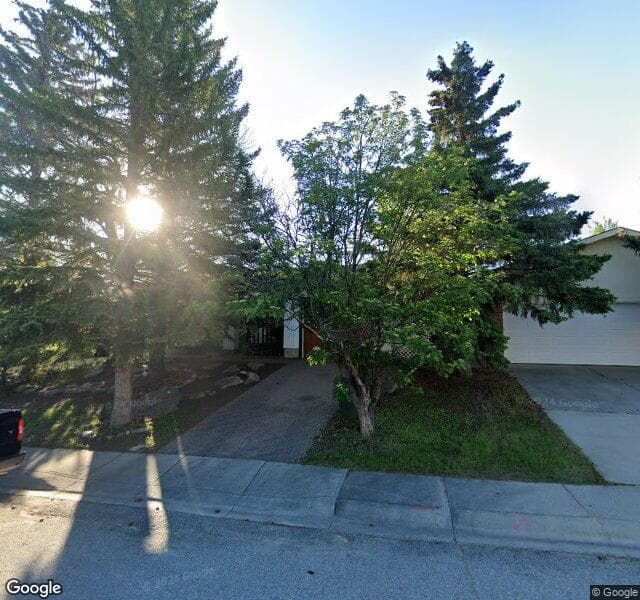 Street view of 9536 Oakland Way SW, Calgary