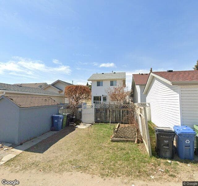 Street view of 313 Martinwood Place NE, Calgary