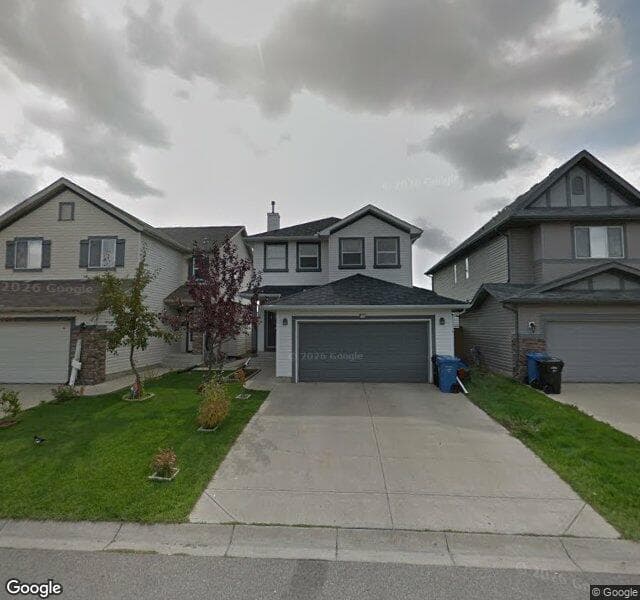 Street view of 104 Saddlecrest Green NE, Calgary