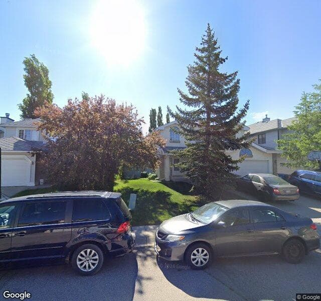 Street view of 99 Hawktree Close NW, Calgary