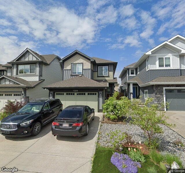 Street view of 17248 71 Street NW, Edmonton