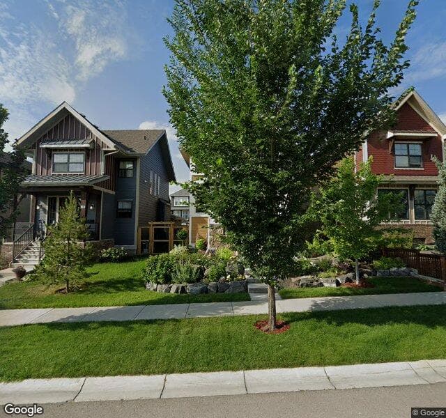 Street view of 87 Masters Avenue SE, Calgary