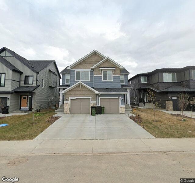 Street view of 3897 Chrustawka Place SW, Edmonton