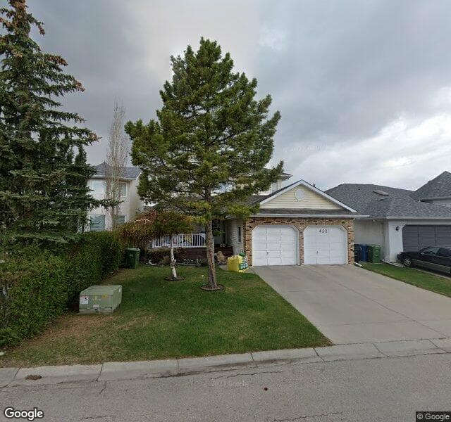 Street view of 452 Hawkland Place NW, Calgary